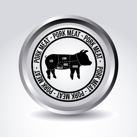 Label design over gray background, vector illustrationのイラスト素材