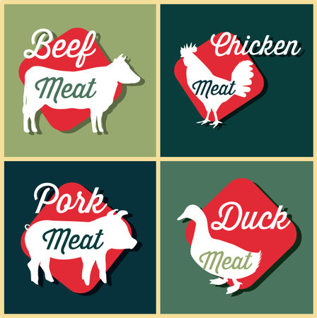 Label design over beige background, vector illustrationのイラスト素材