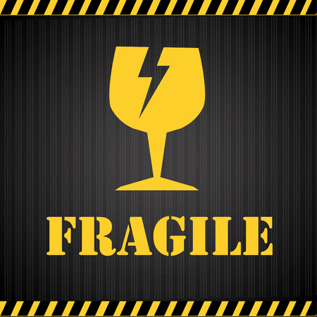 Danger design over black background, vector illustrationのイラスト素材