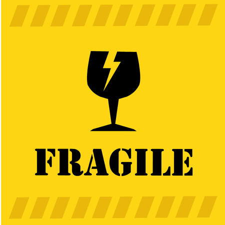 Danger design over yellow background, vector illustrationのイラスト素材