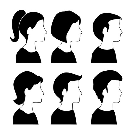 People design over white background, vector illustrationのイラスト素材