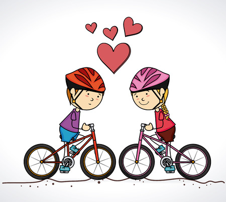 Kids design over white background, vector illustrationのイラスト素材