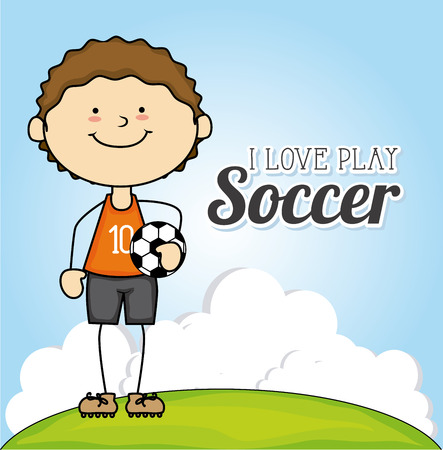 Kids design over landscape background, vector illustrationのイラスト素材