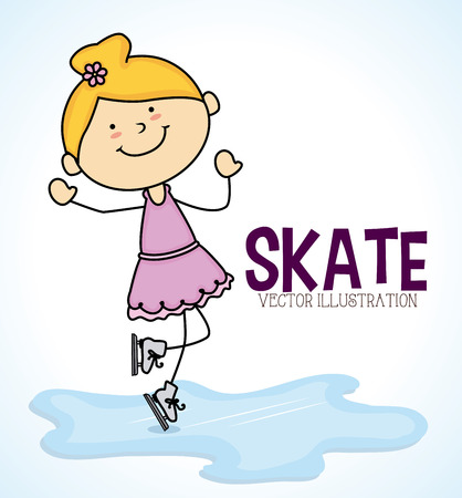 Kids design over white background, vector illustrationのイラスト素材