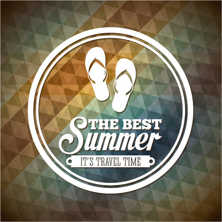 Summer design over abstract backgroundのイラスト素材