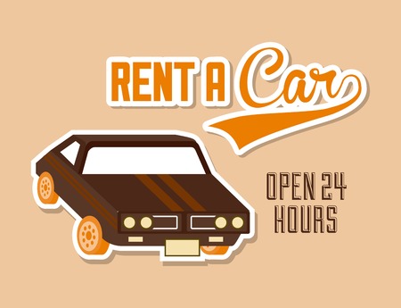 Transport design over orange background, vector illustrationのイラスト素材