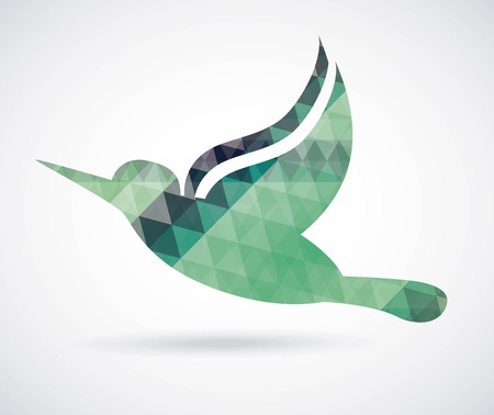 Bird design over gray background,のイラスト素材