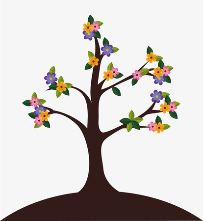 Ecology design over white background, vector illustrationのイラスト素材
