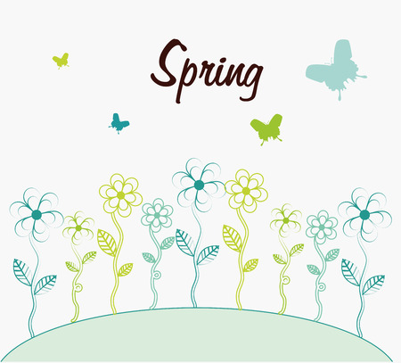 Ecology design over white background, vector illustrationのイラスト素材