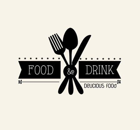 Restaurant design over beige background,vector illustrationのイラスト素材