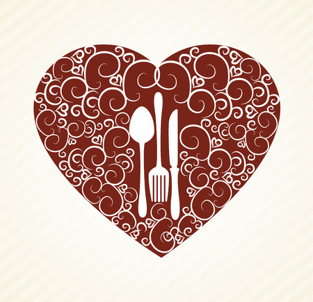 Restaurant design over beige background,vector illustrationのイラスト素材