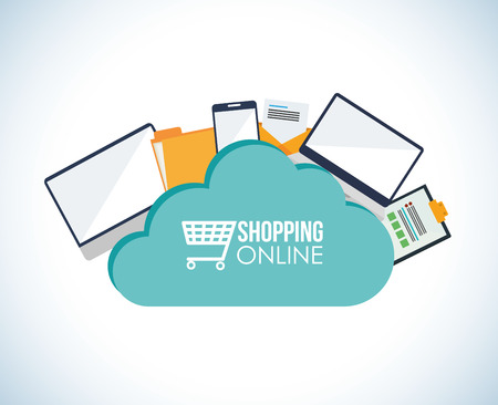 Technology design over white backgroundのイラスト素材