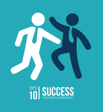 Teamwork design over blue background,vector illustrationのイラスト素材