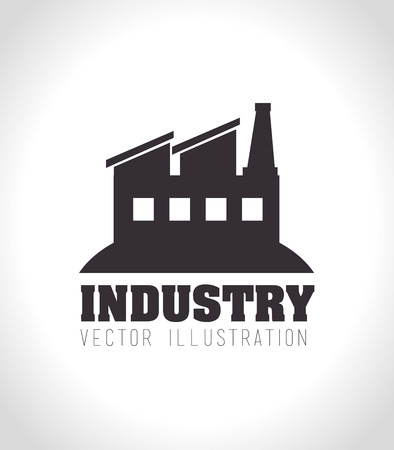 Industry design over white background,vector illustrationのイラスト素材