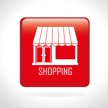 Shopping design over white background,のイラスト素材