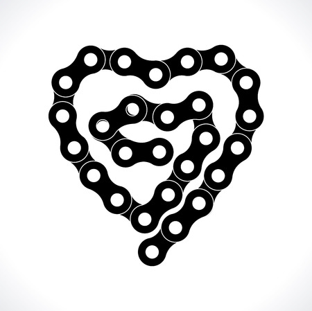 Chain design over white background,のイラスト素材