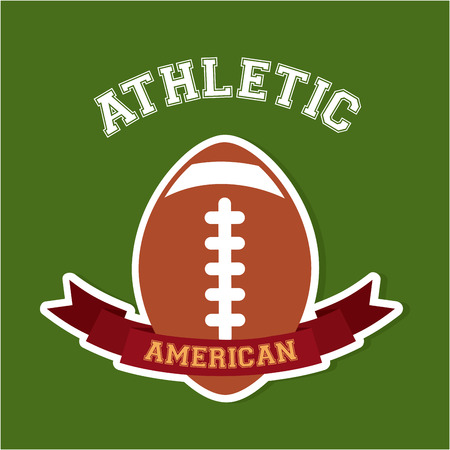 Football design over green background, vector illustrationのイラスト素材