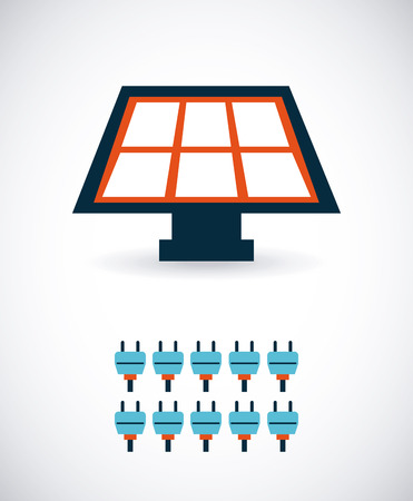 Energy design over white background, vector illustrationのイラスト素材