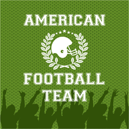 Football design over green background, vector illustrationのイラスト素材