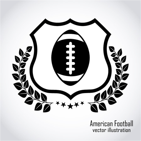 Football design over gray background, vector illustrationのイラスト素材