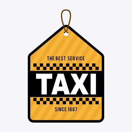 Taxi design over white background, vector illustrationのイラスト素材