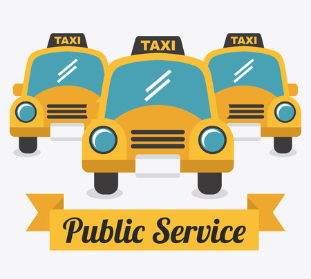 Taxi design over white background, vector illustrationのイラスト素材