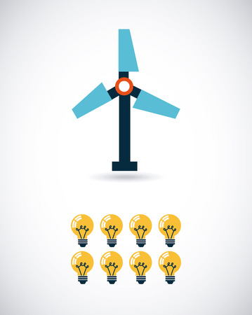 Energy design over white background, vector illustrationのイラスト素材