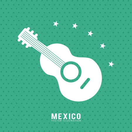 Mexico design over green background, vector illustrationのイラスト素材