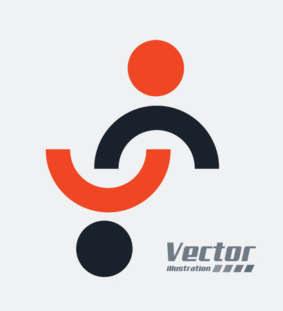 Teamwork design over gray background, vector illustrationのイラスト素材