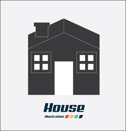 House design over white background, vector illustrationのイラスト素材