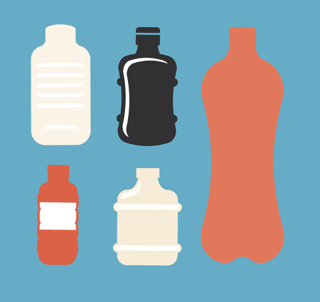 Bottle design over blue background, vector illustrationのイラスト素材