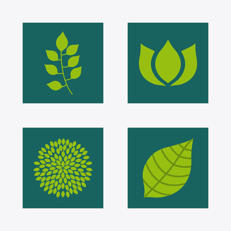 Ecology design over white background, vector illustrationのイラスト素材
