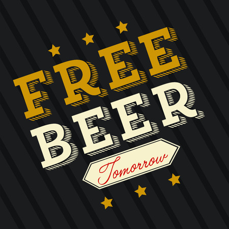 Beer design over black background, vector illustrationのイラスト素材