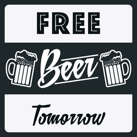 Beer design over white background, vector illustrationのイラスト素材