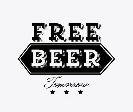 Beer design over white background, vector illustrationのイラスト素材