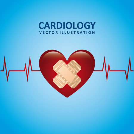 Medical design over blue background, vector illustrationのイラスト素材