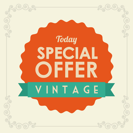 Shopping design over beige background, vector illustrationのイラスト素材