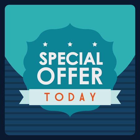 Shopping design over blue background, vector illustrationのイラスト素材