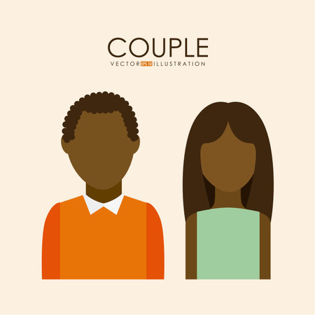 People design over beige background, vector illustrationのイラスト素材