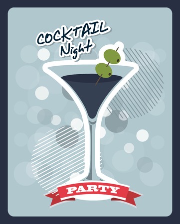 Drinks design over gray background, vector illustrationのイラスト素材