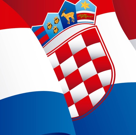 Croatia design, vector illustrationのイラスト素材