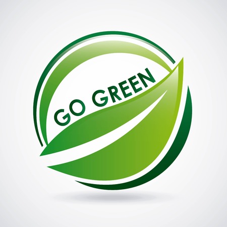 Ecology design over gray background, vector illustrationのイラスト素材