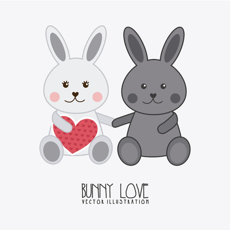 Love design over white background, vector illustrationのイラスト素材