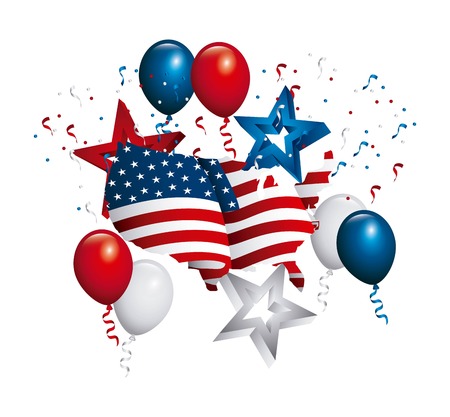 USA design over white background, vector illustrationのイラスト素材