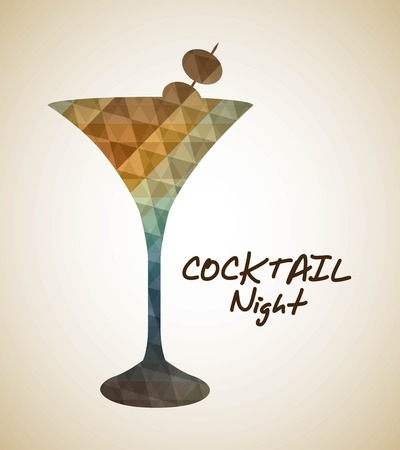 Drinks design over gray background, vector illustrationのイラスト素材