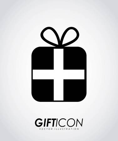 Gift design over gray background, vector illustrationのイラスト素材