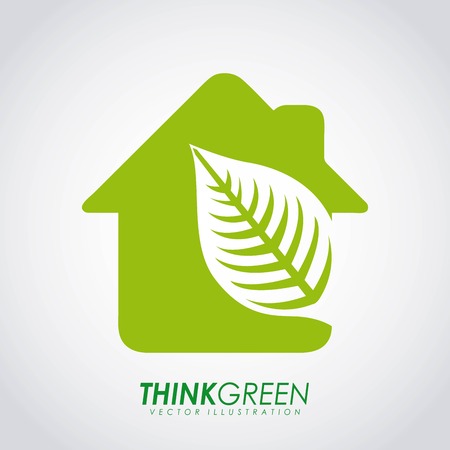 Ecology design over gray background, vector illustrationのイラスト素材