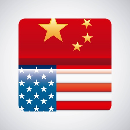 China design over gray background, vector illustrationのイラスト素材