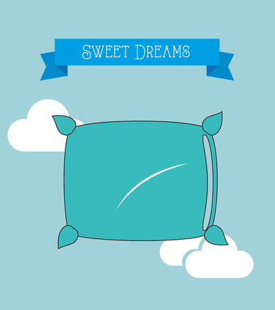 Good night design over blue background, vector illustrationのイラスト素材
