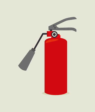 Firefighter design over beige background, vector illustrationのイラスト素材